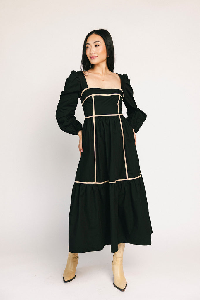 gloria midi dress // black *restocked*