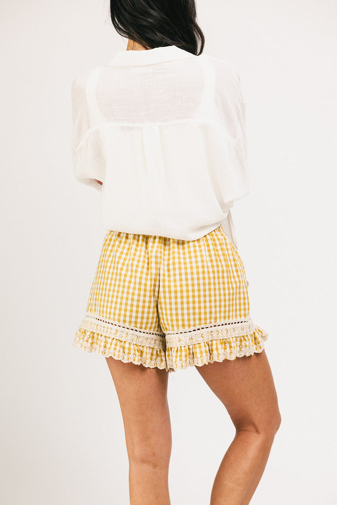 pretty little shorts // caramel gingham *zoco exclusive*
