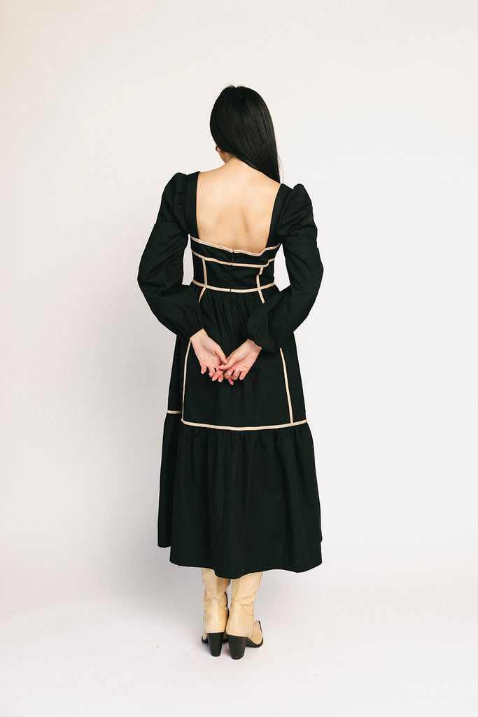 gloria midi dress // black *restocked*