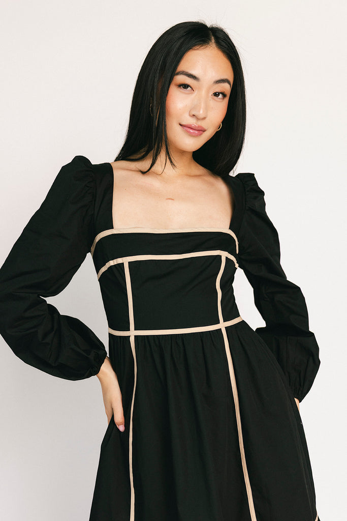 gloria midi dress // black *restocked*