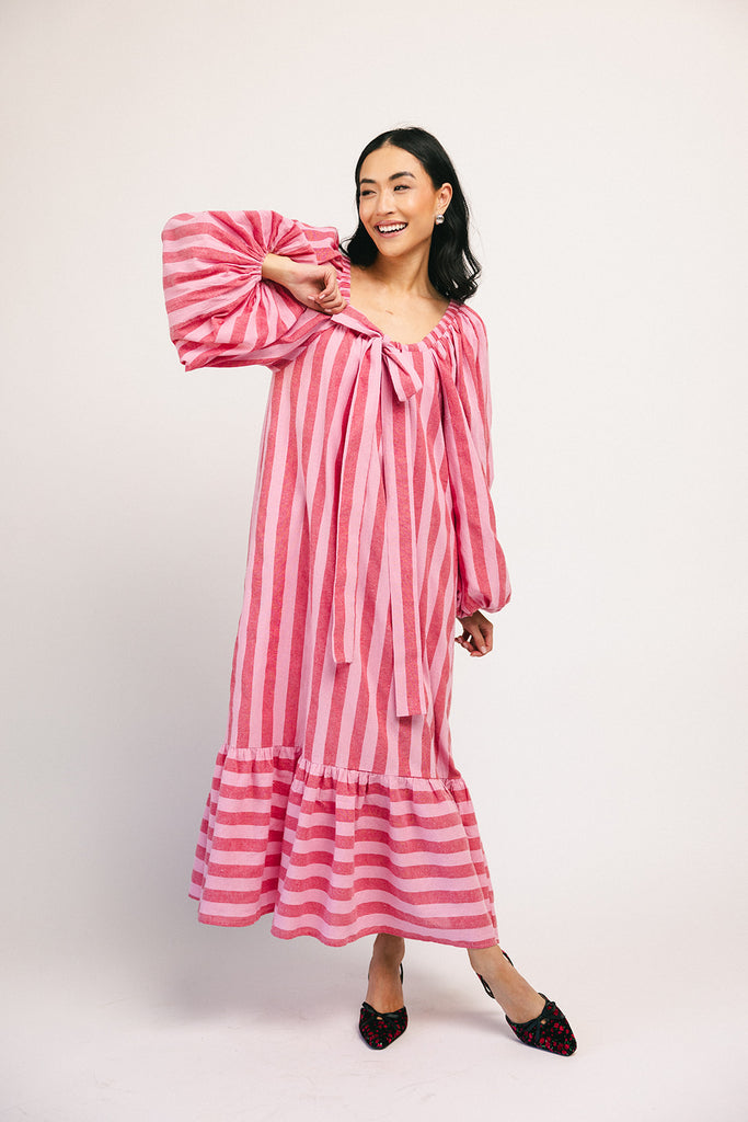 capri maxi dress // pink + red *zoco exclusive*