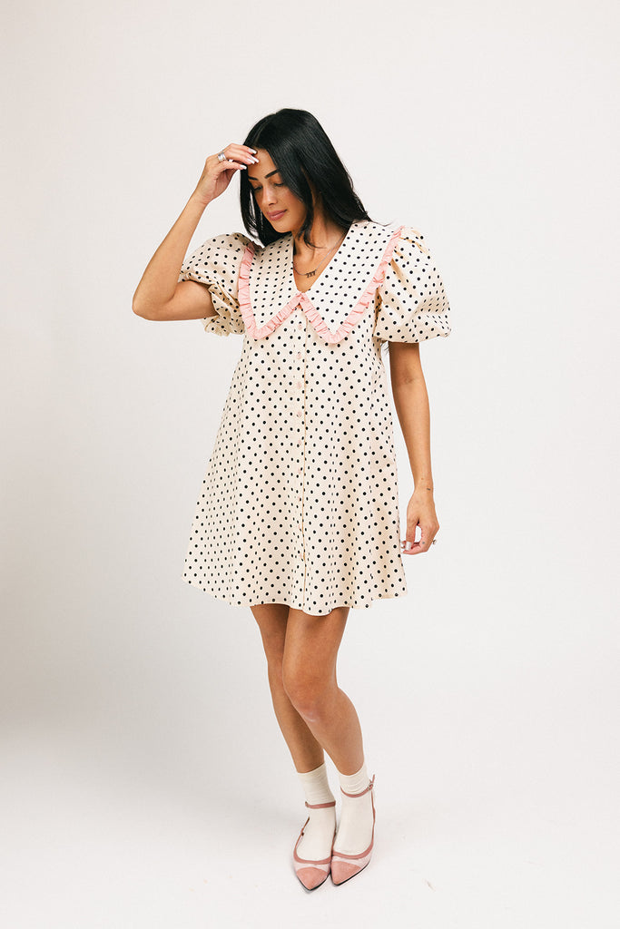 poppy collared dress // polka dot *zoco exclusives*
