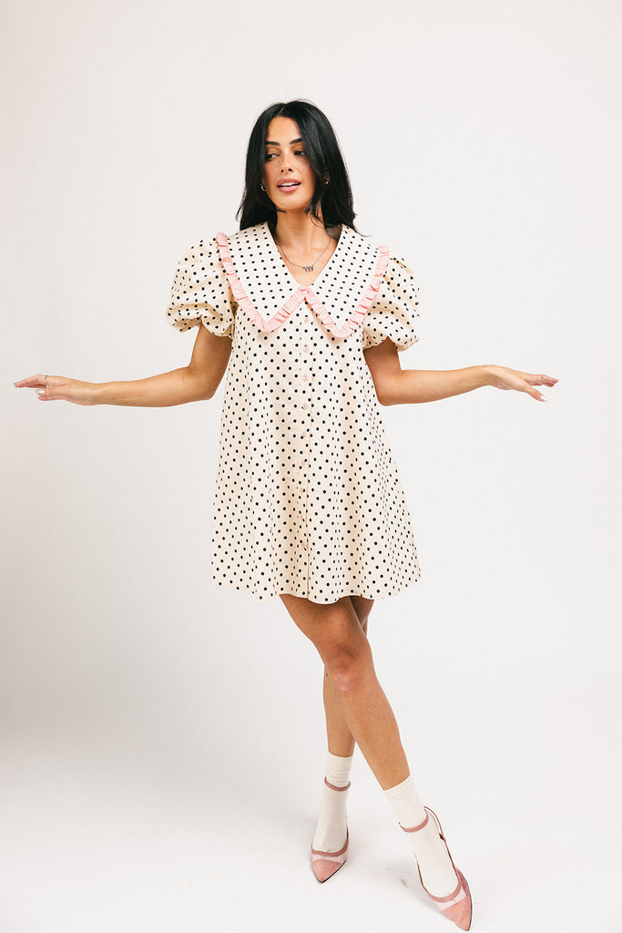 poppy collared dress // polka dot *zoco exclusives*