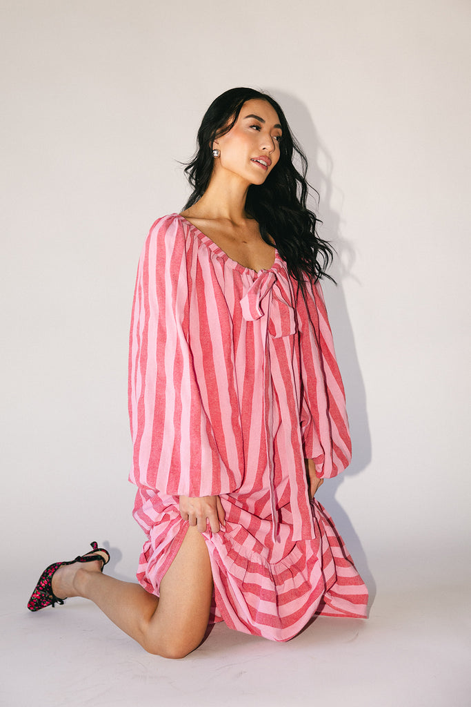 capri maxi dress // pink + red *zoco exclusive*