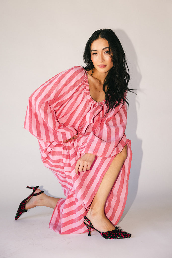 capri maxi dress // pink + red *zoco exclusive*