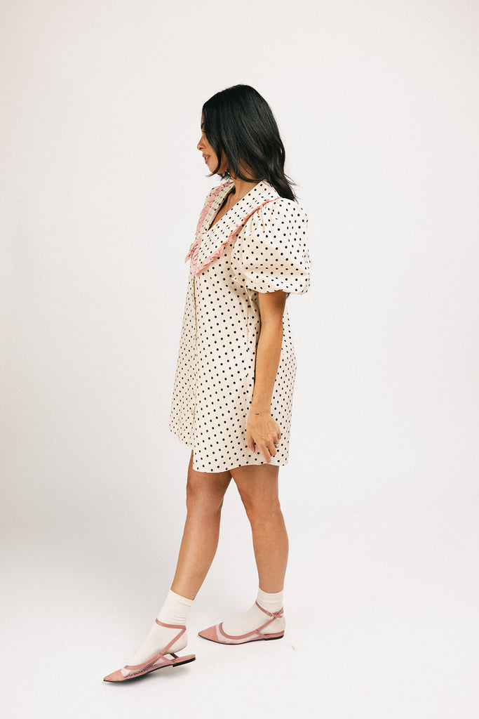 poppy collared dress // polka dot *zoco exclusives*