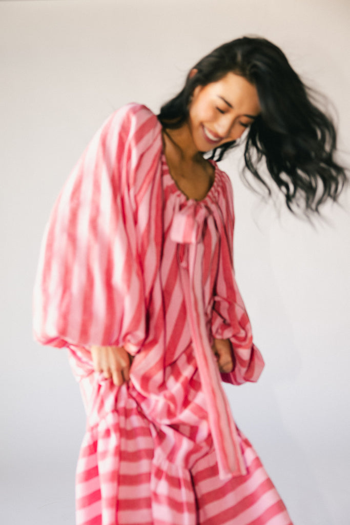 capri maxi dress // pink + red *zoco exclusive*