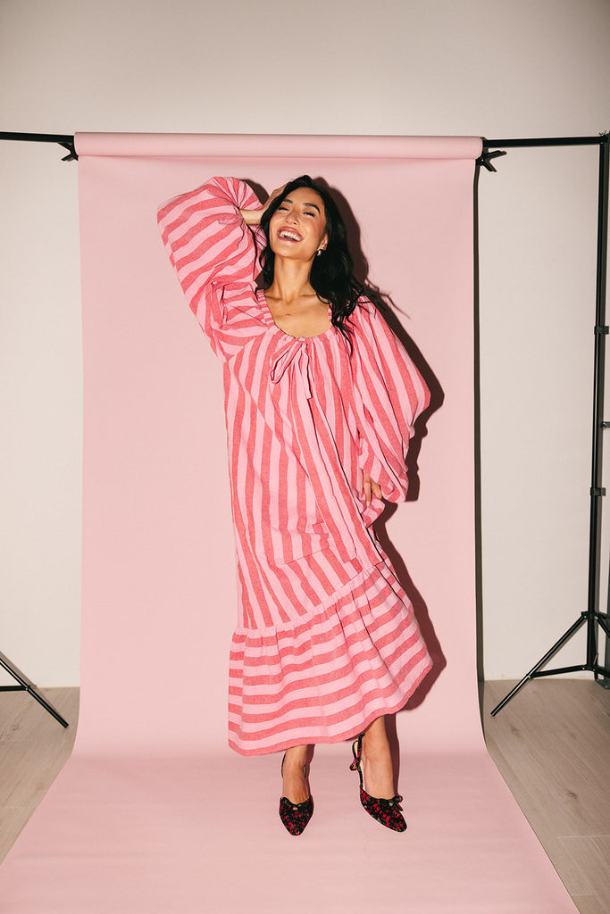 capri maxi dress // pink + red *zoco exclusive*