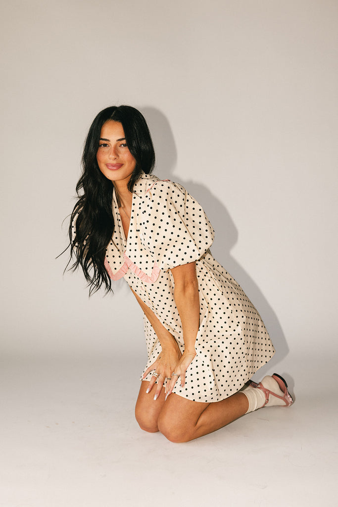 poppy collared dress // polka dot *zoco exclusives*