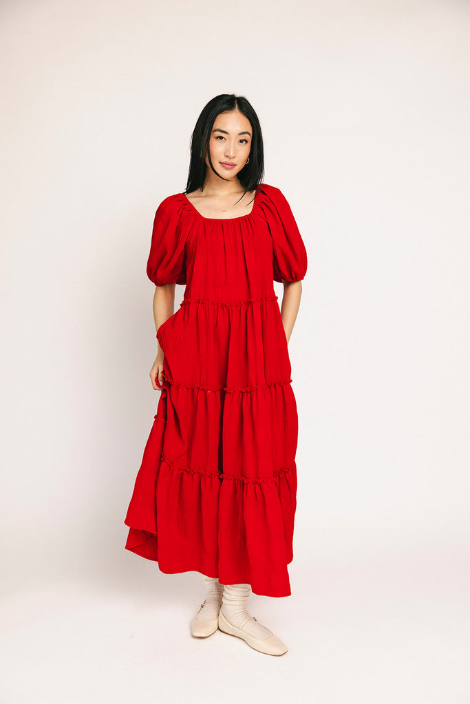 daymaker dress // poppy red *zoco exclusive*