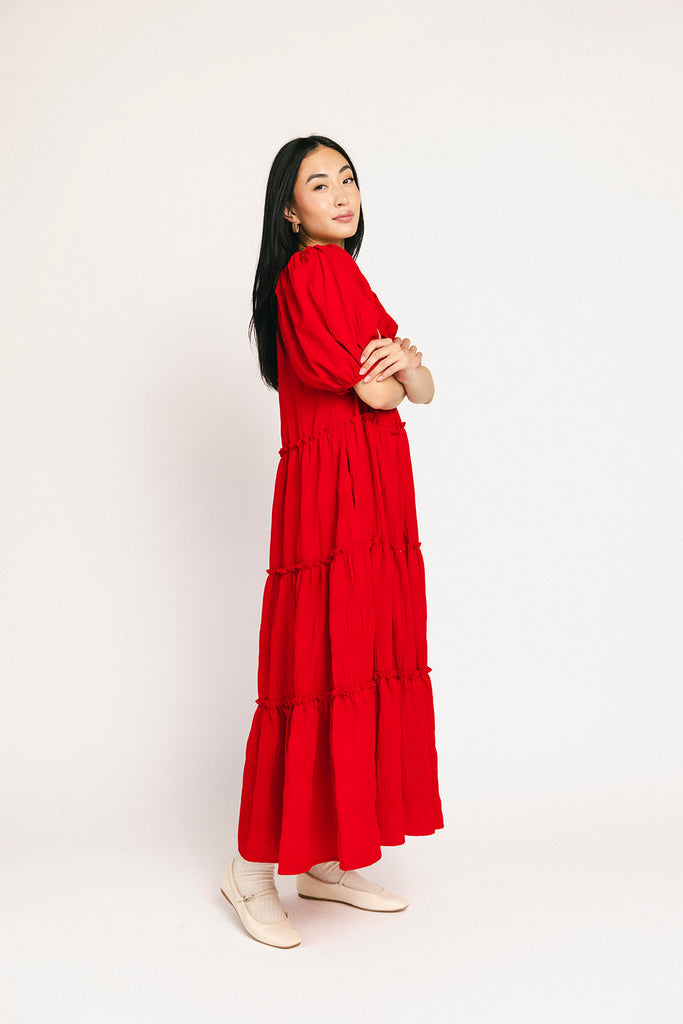 daymaker dress // poppy red *zoco exclusive*