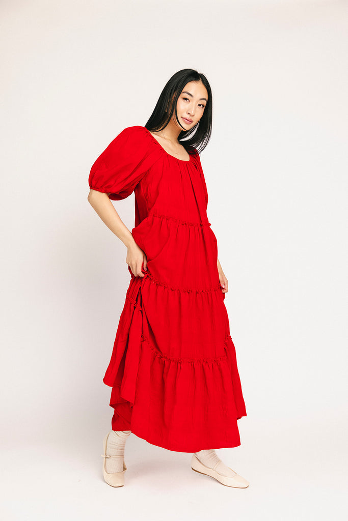 daymaker dress // poppy red *zoco exclusive*
