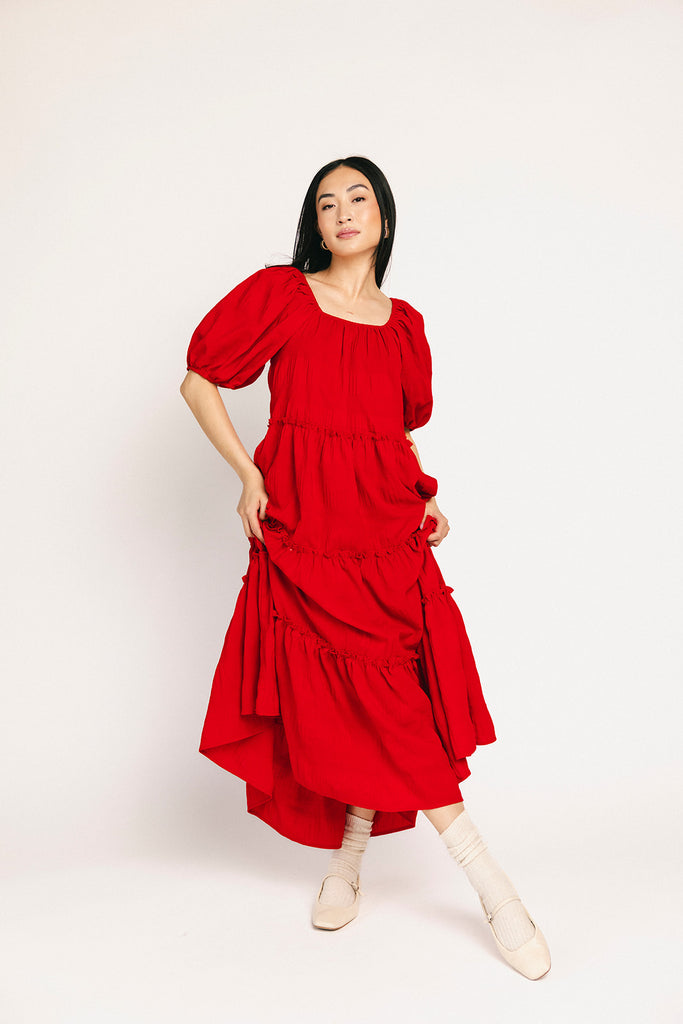 daymaker dress // poppy red *zoco exclusive*