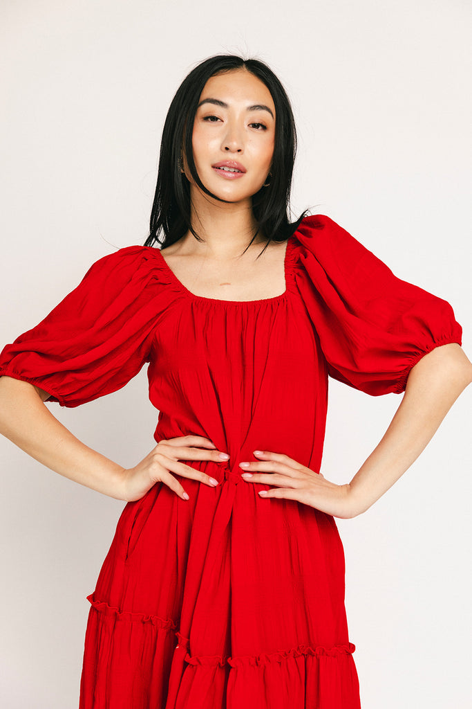 daymaker dress // poppy red *zoco exclusive*