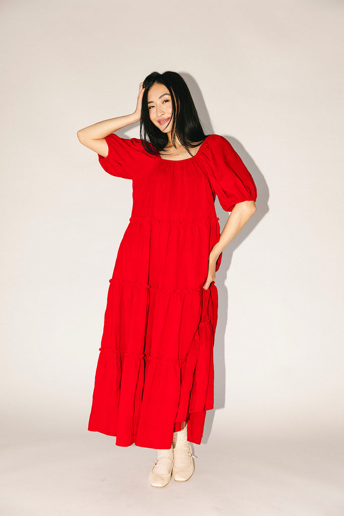 daymaker dress // poppy red *zoco exclusive*