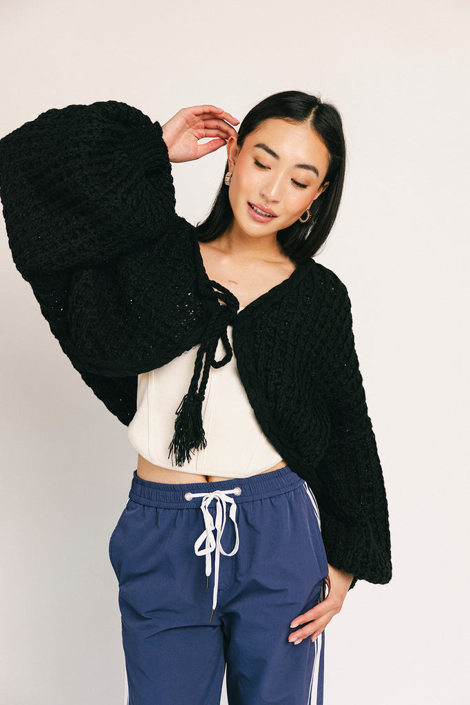 chelsea cardigan // black