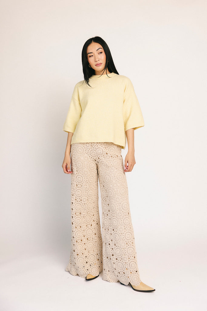 one thing sweater // yellow