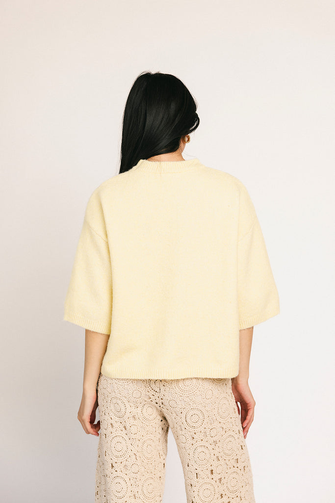 one thing sweater // yellow