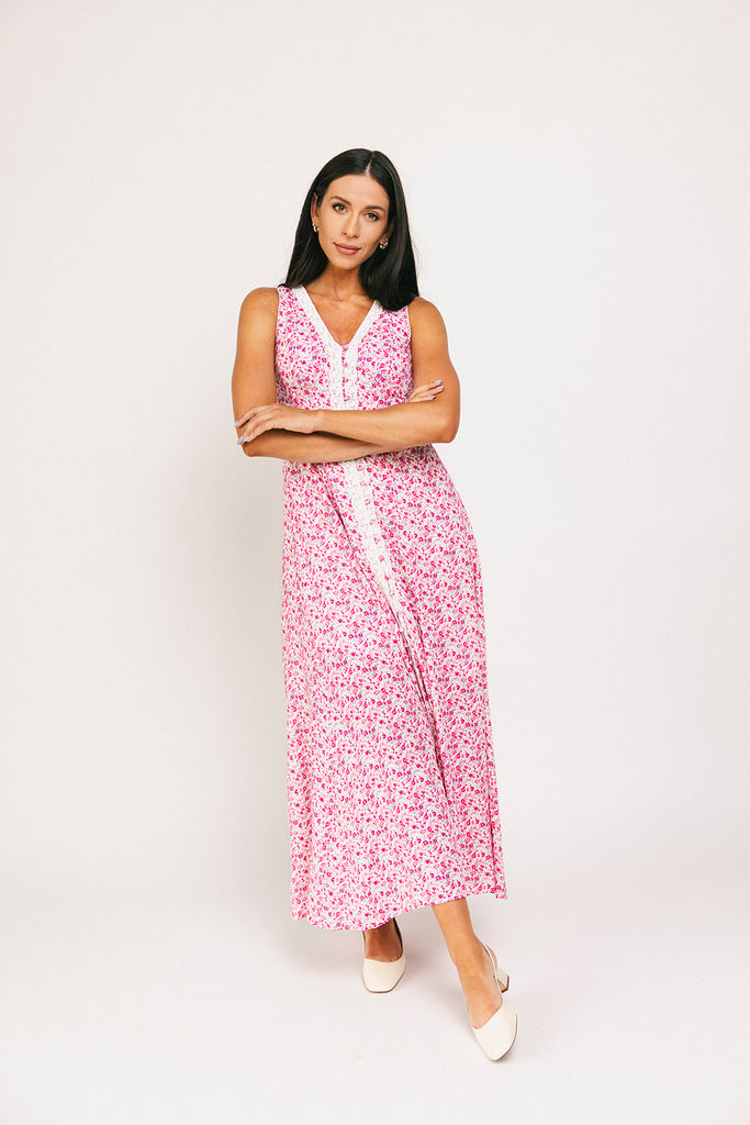 honey floral dress // pink *zoco exclusive*