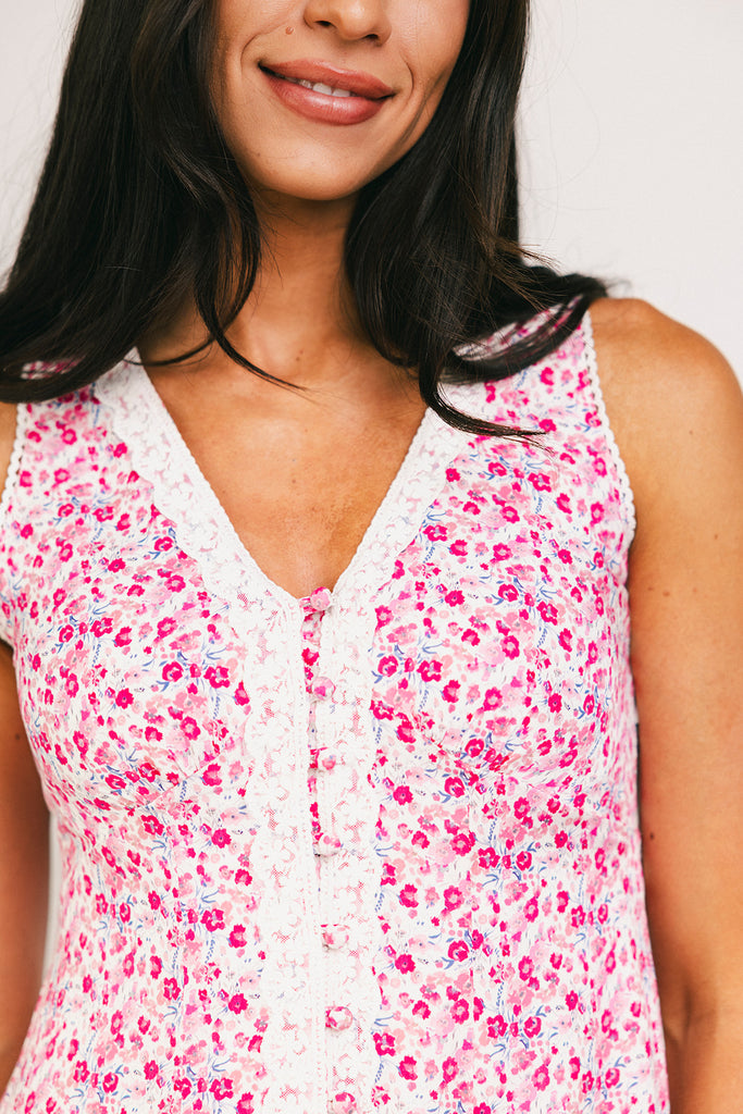 honey floral dress // pink *zoco exclusive*