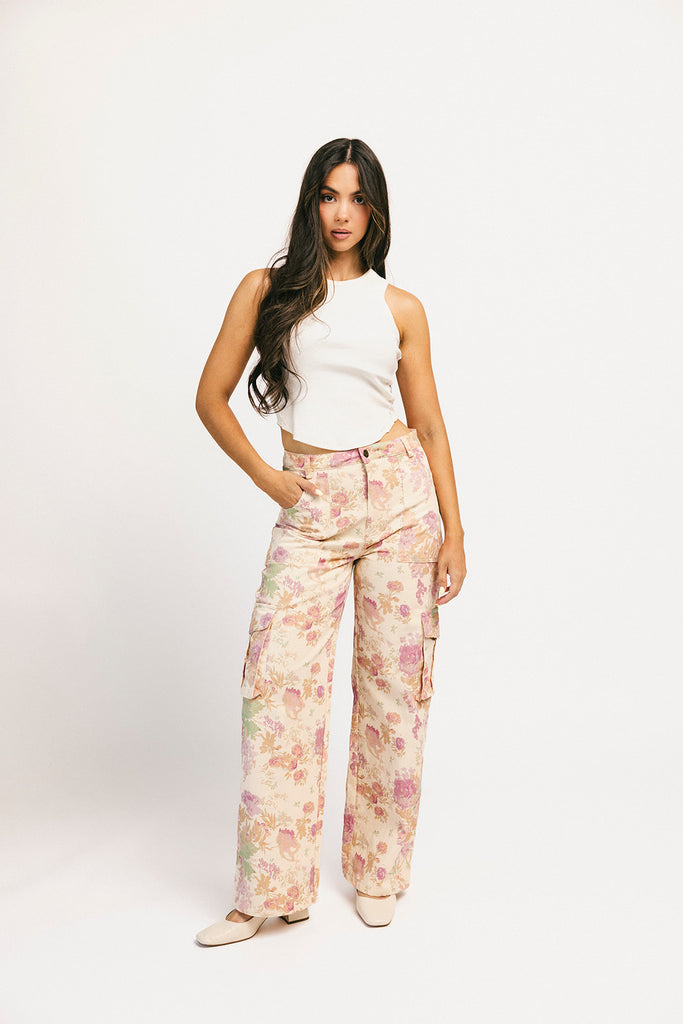 rilo floral cargo pants