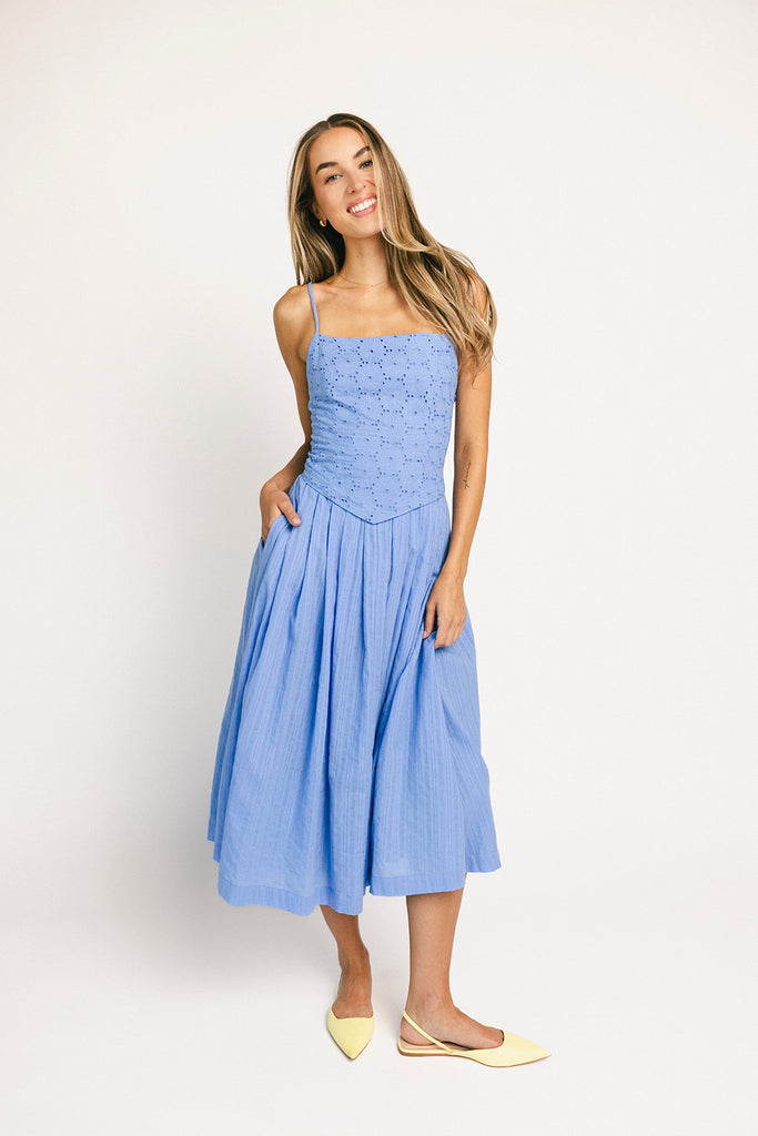 farrah dress // blue
