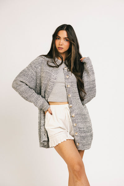 to the moon cardigan // grey *zoco exclusive* – shop zoco