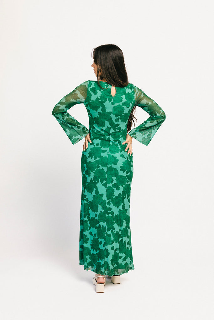 be right there mesh dress // green *zoco exclusive*