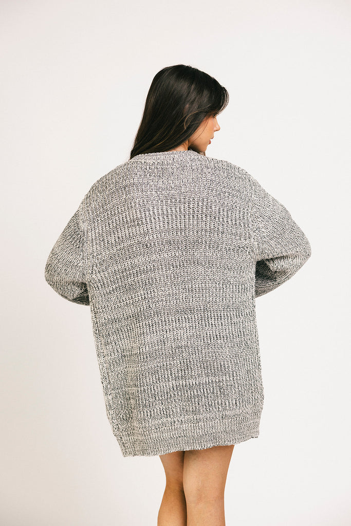 to the moon cardigan // grey *zoco exclusive*