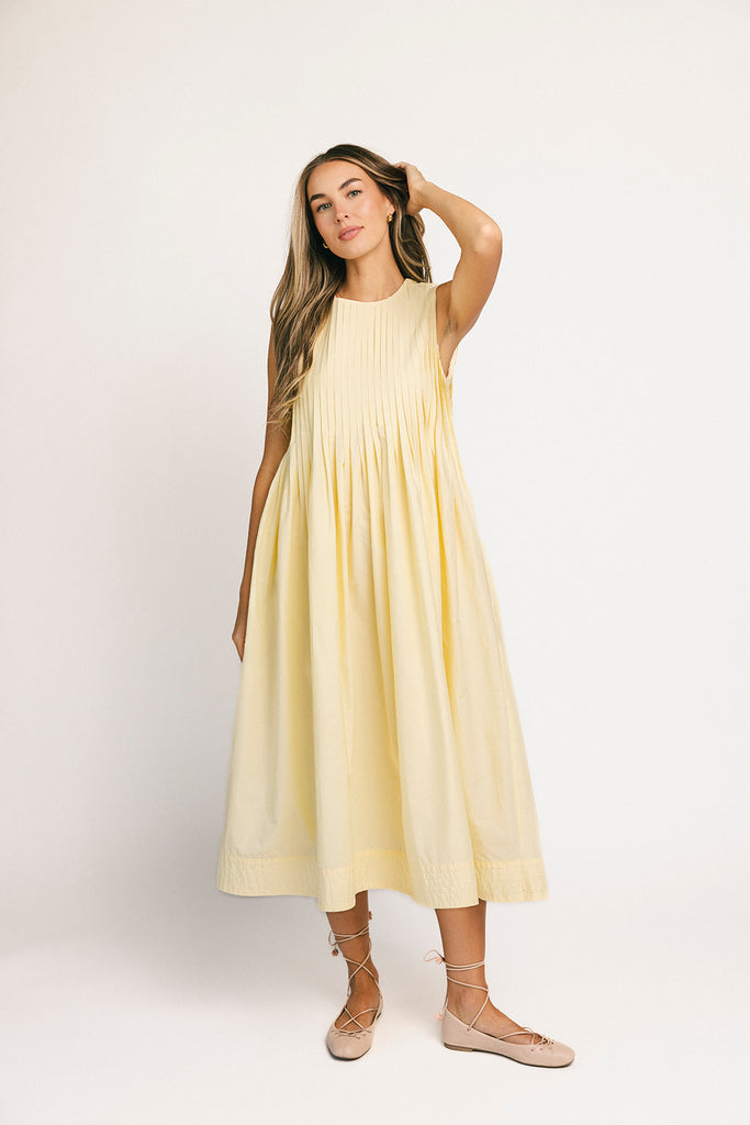 heidi dress // butter yellow *zoco exclusive*