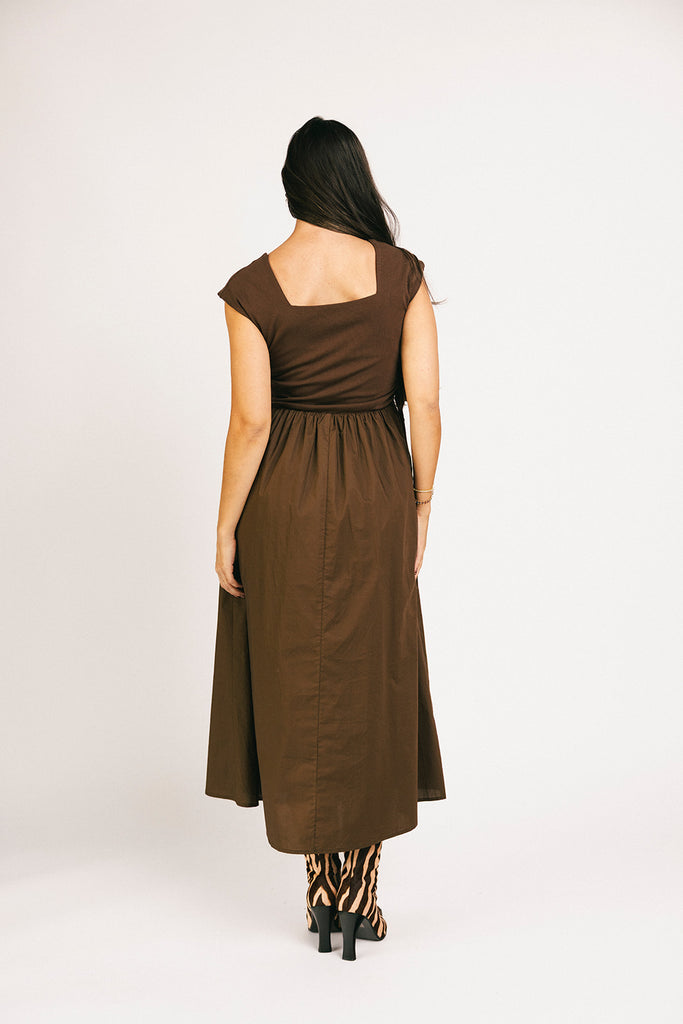 afterglow midi dress // chocolate *zoco exclusive*