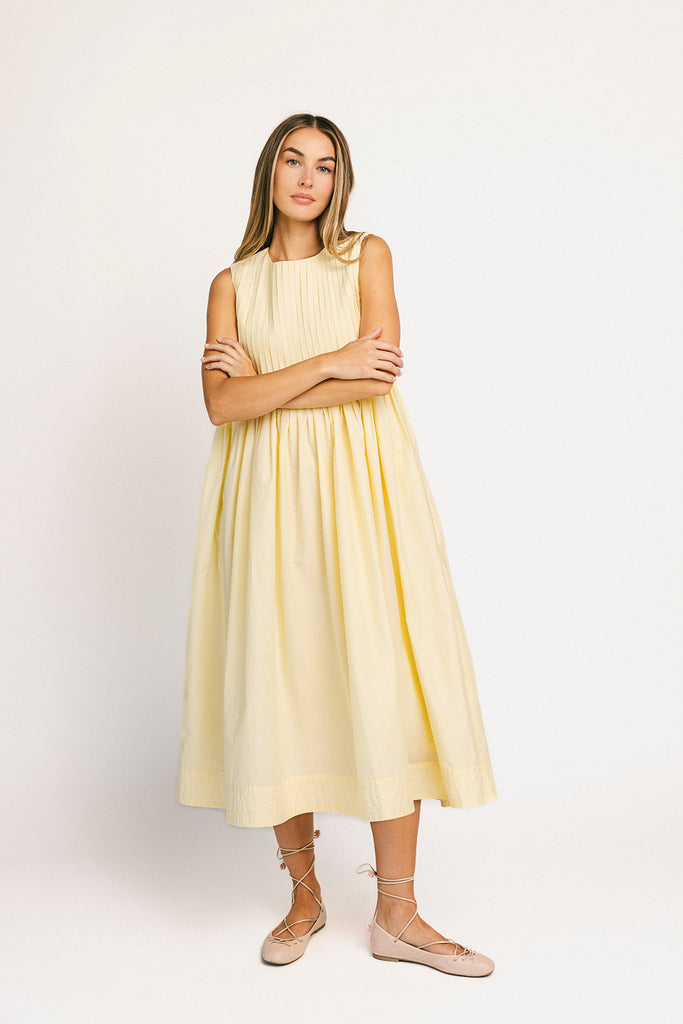 heidi dress // butter yellow *zoco exclusive*