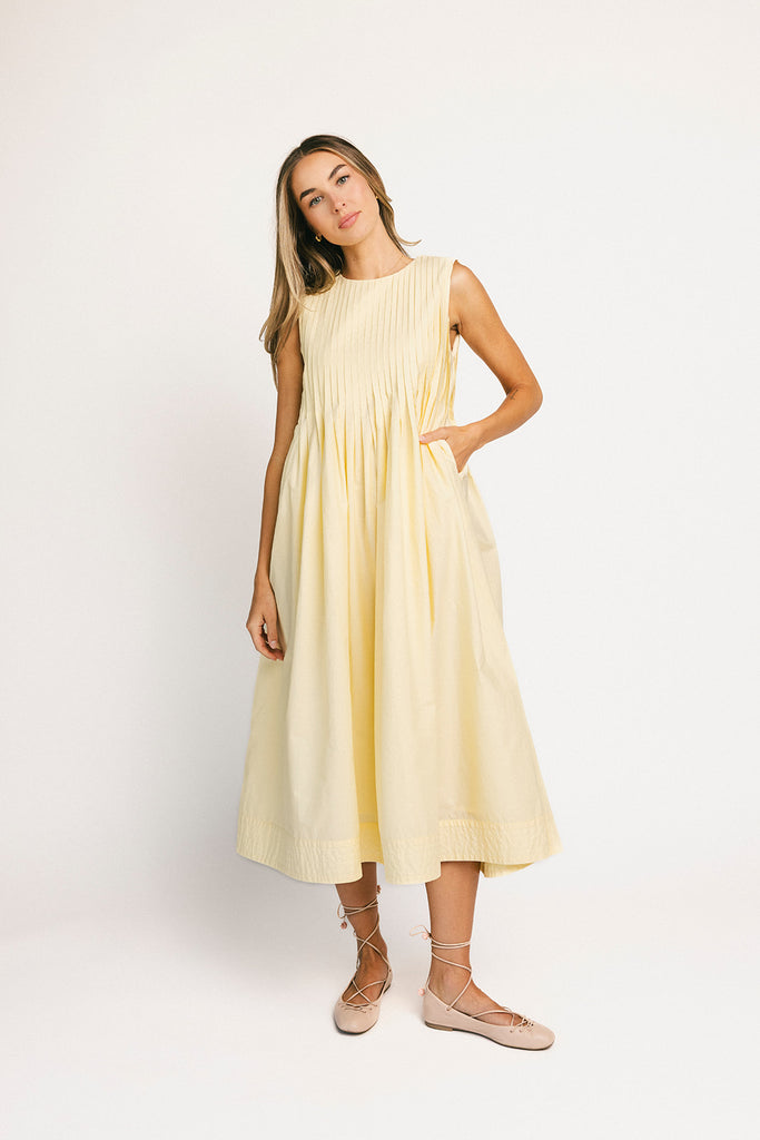 heidi dress // butter yellow *zoco exclusive*