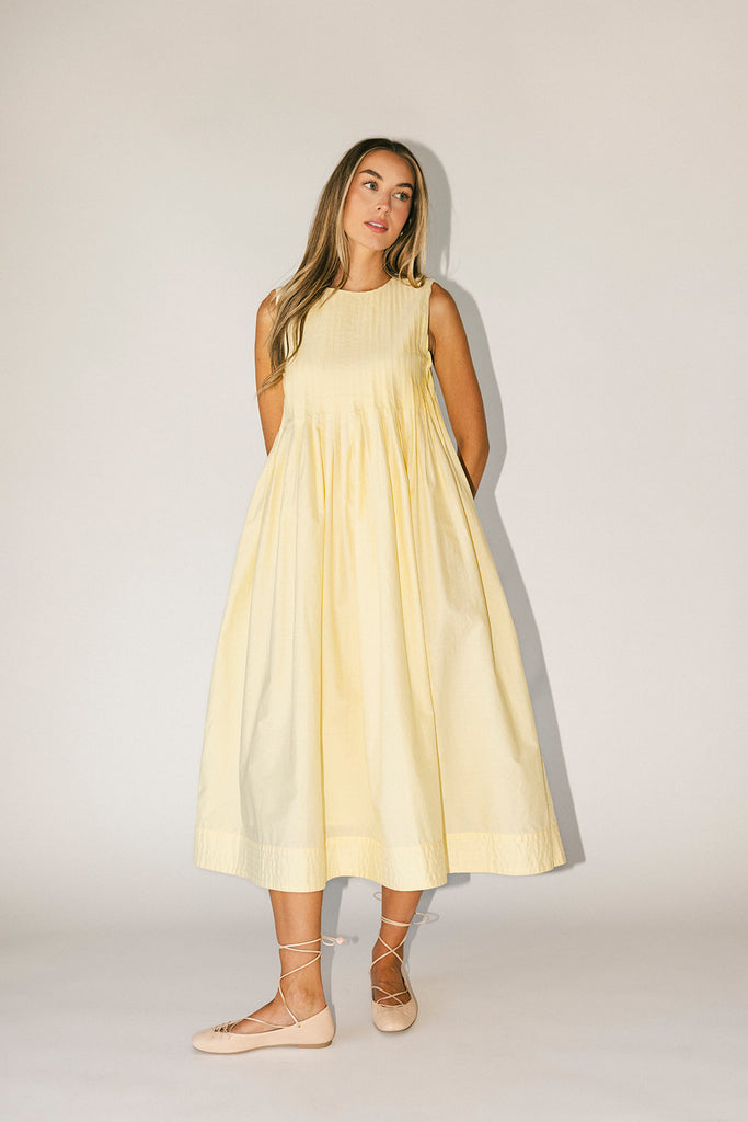 heidi dress // butter yellow *zoco exclusive*