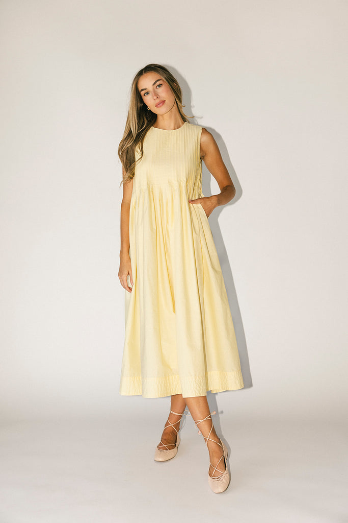 heidi dress // butter yellow *zoco exclusive*