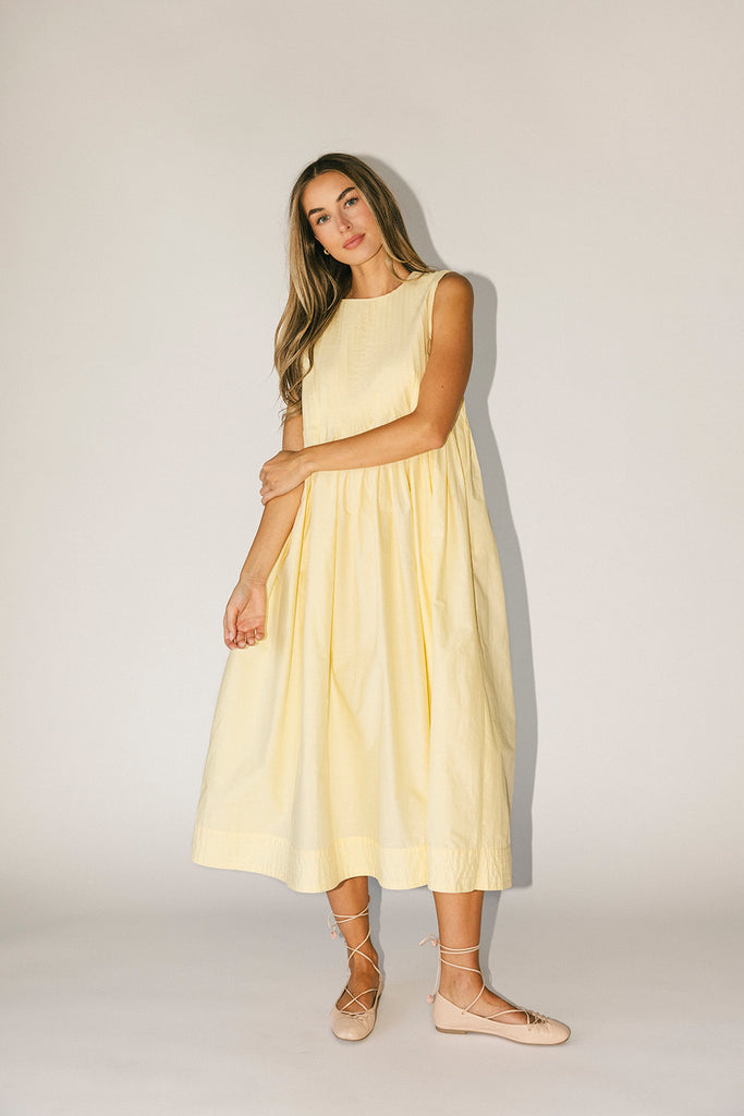 heidi dress // butter yellow *zoco exclusive*