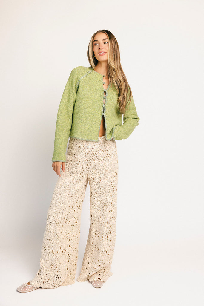 liv cardigan // green *zoco exclusive*