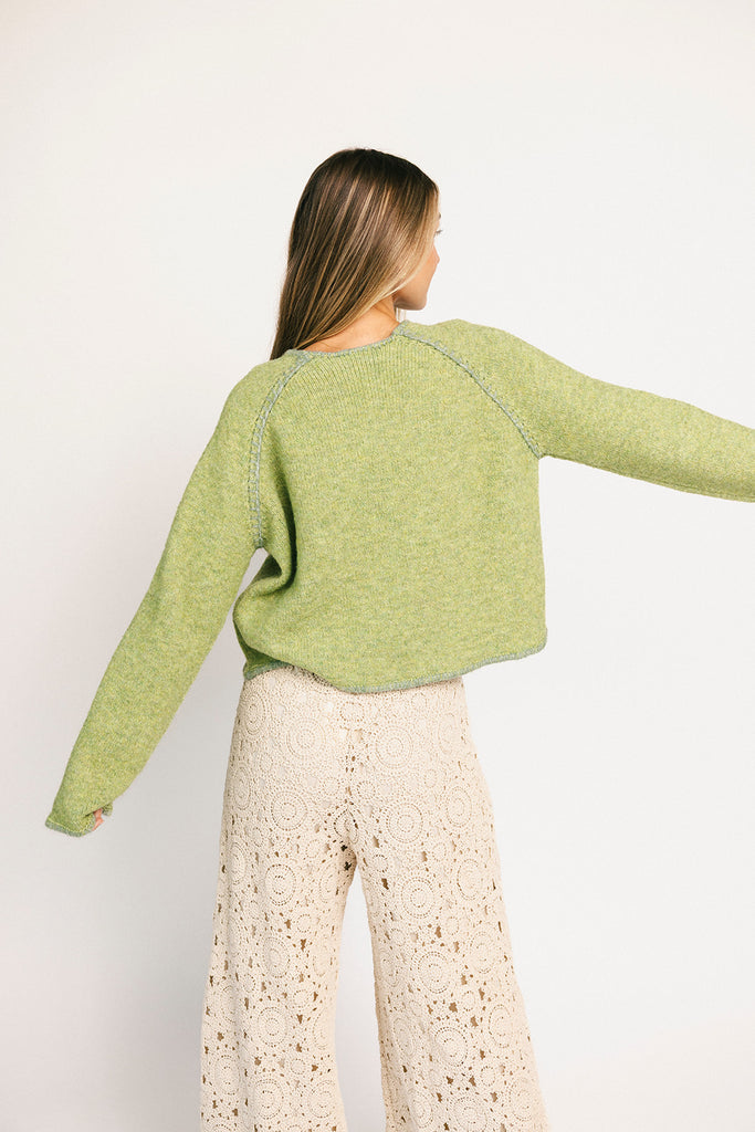 liv cardigan // green *zoco exclusive*