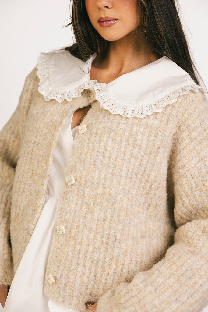 quincy cardigan // oat *zoco exclusive*