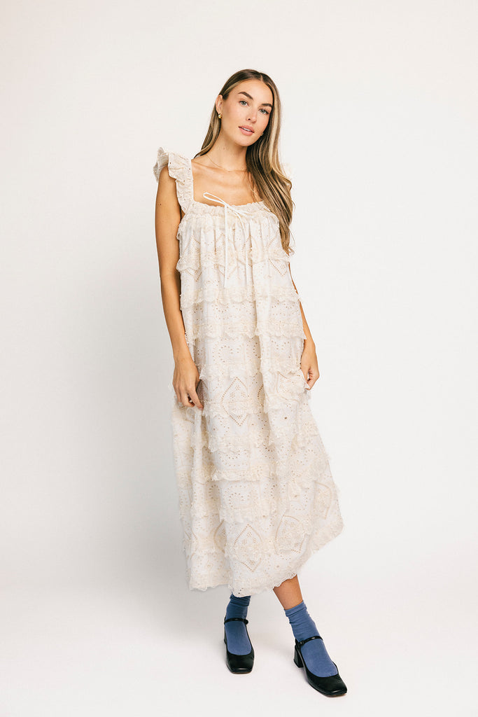 love struck maxi dress // off white *zoco exclusive*