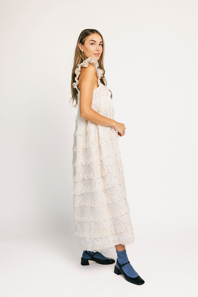 love struck maxi dress // off white *zoco exclusive*