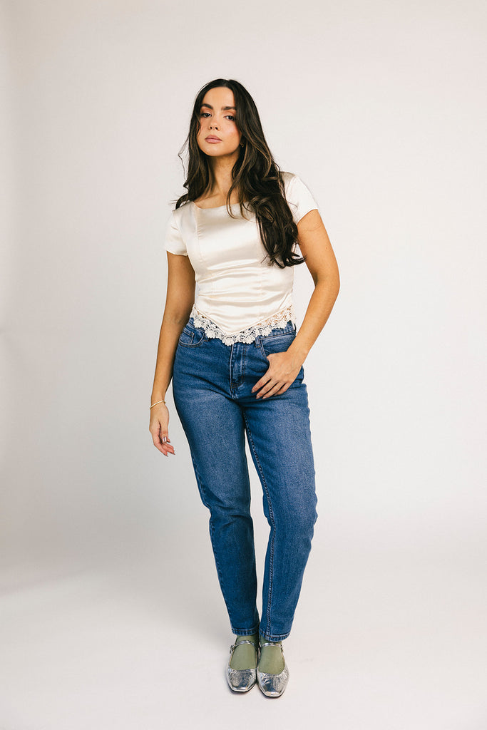 last minute satin top