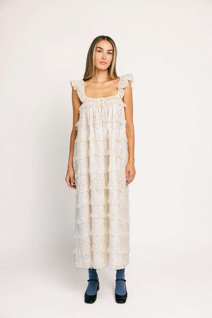 love struck maxi dress // off white *zoco exclusive*