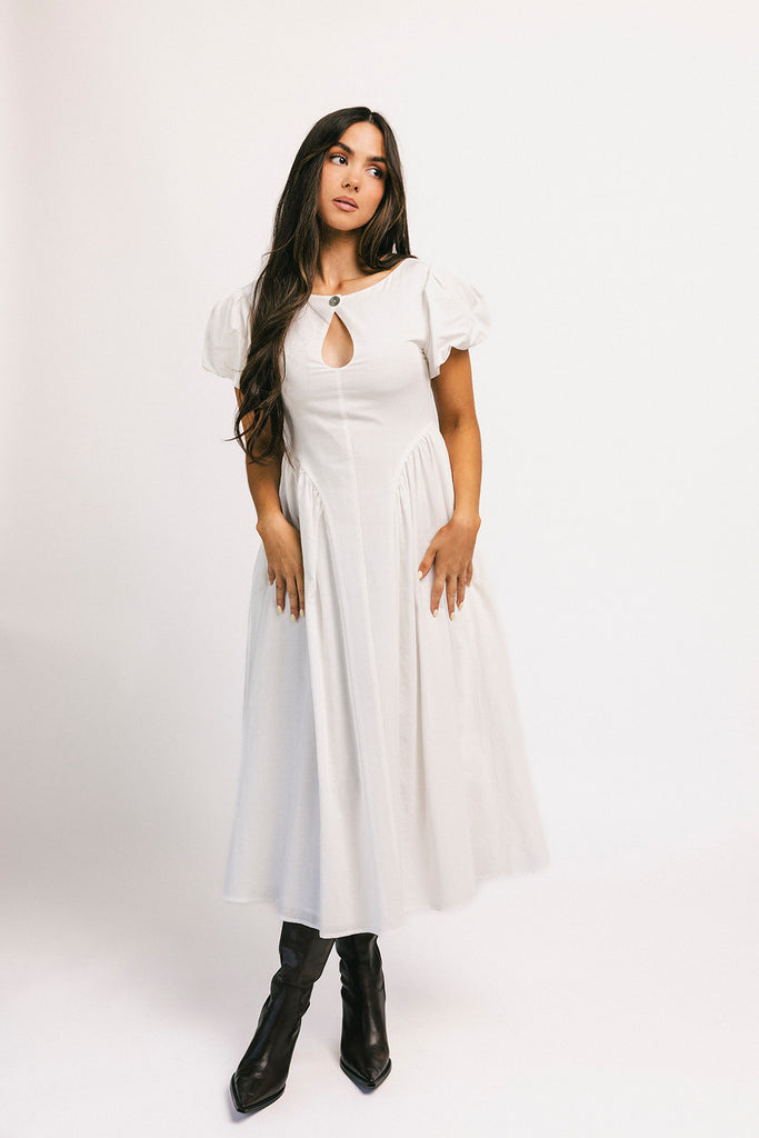 marloe midi dress // white *zoco exclusive*