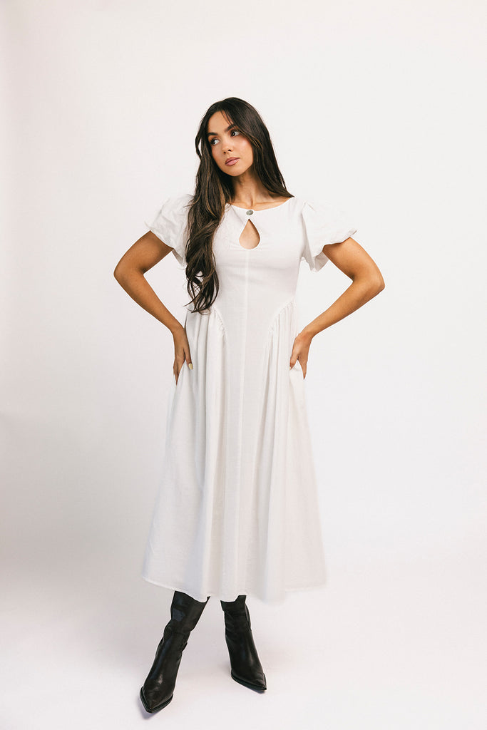marloe midi dress // white *zoco exclusive*