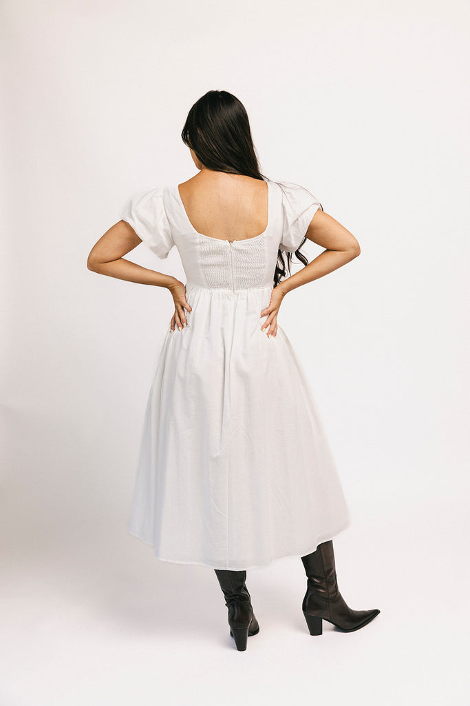 marloe midi dress // white *zoco exclusive*