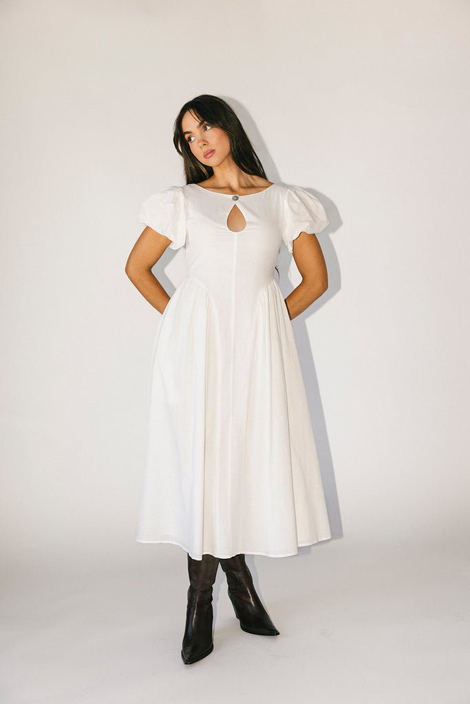 marloe midi dress // white *zoco exclusive*