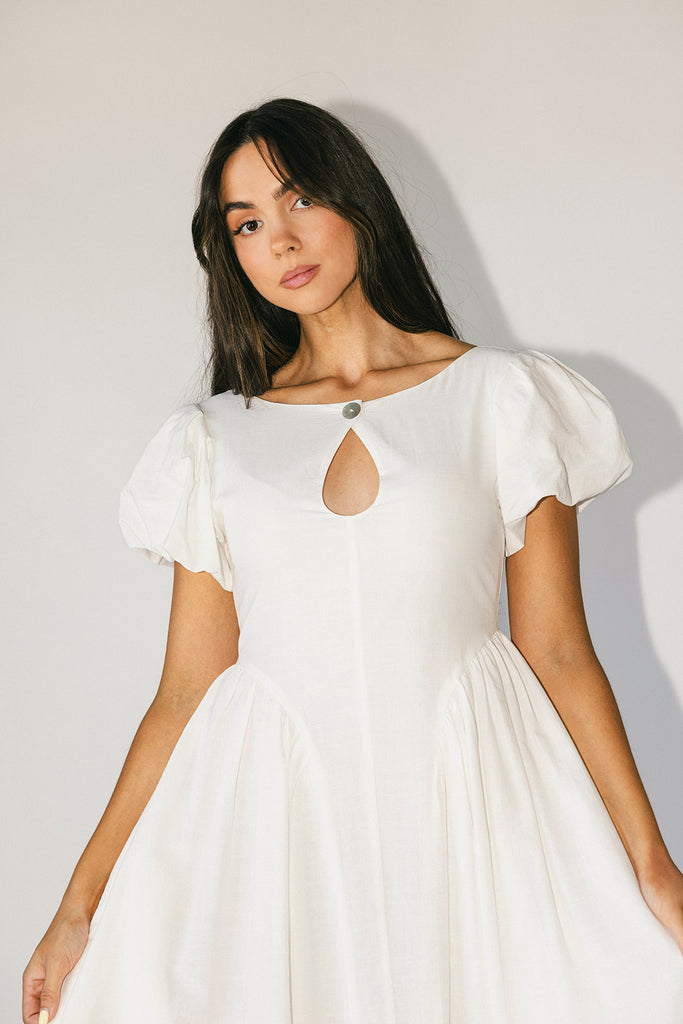 marloe midi dress // white *zoco exclusive*