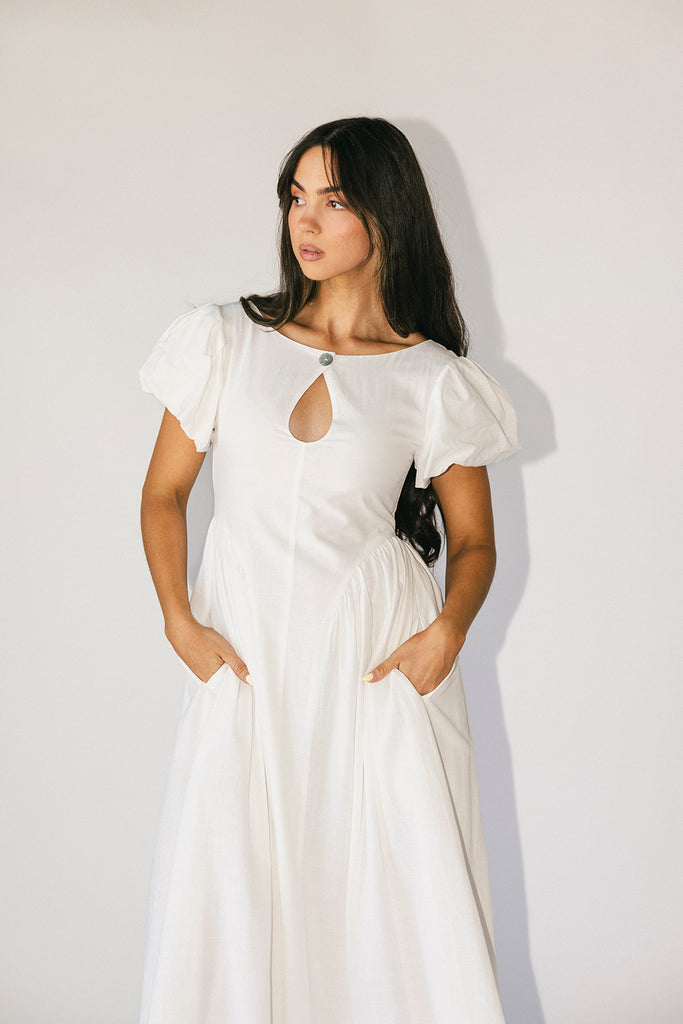 marloe midi dress // white *zoco exclusive*