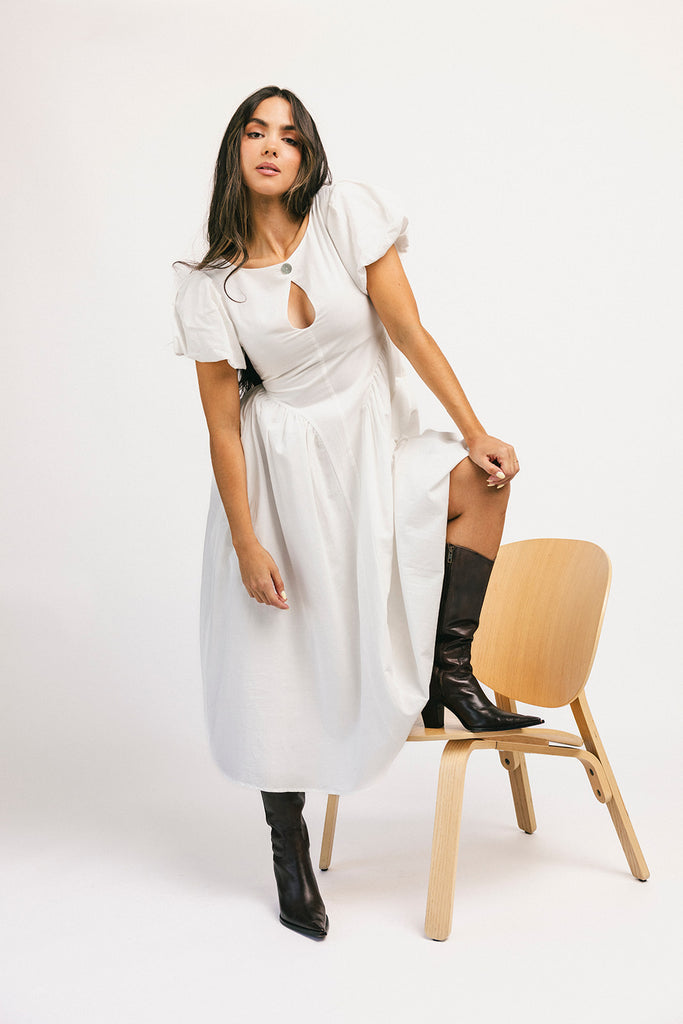 marloe midi dress // white *zoco exclusive*
